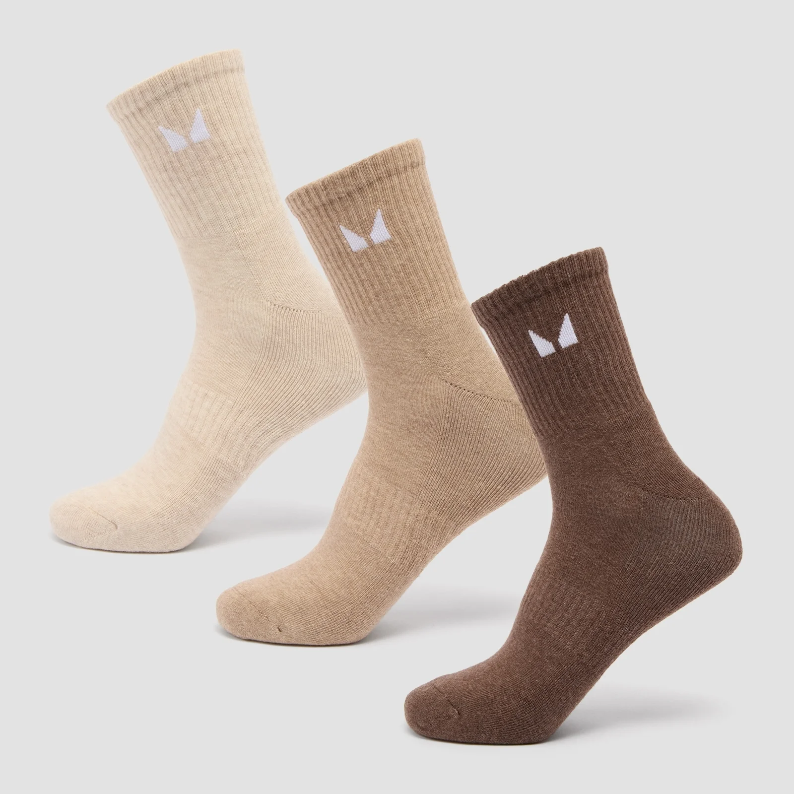 MP Unisex Crew Socks (3 Pack) - Neutral - UK 12-14 Fotografija 1