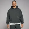 MP Lifestyle predimenzionirana majica s kapuljačom - Washed Black