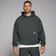 MP Lifestyle predimenzionirana majica s kapuljačom - Washed Black