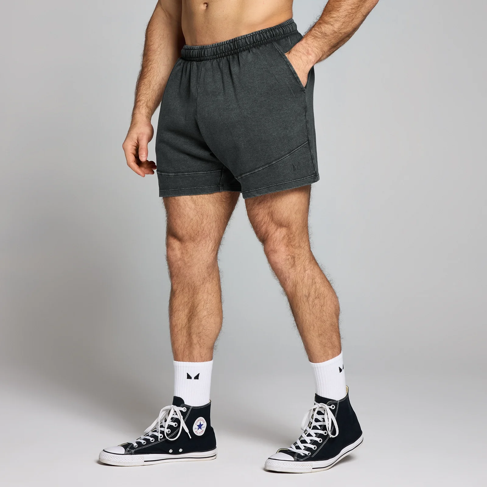 MP muške kratke hlače Origin s ispranom grafikom - Washed Black - XS Fotografija 1