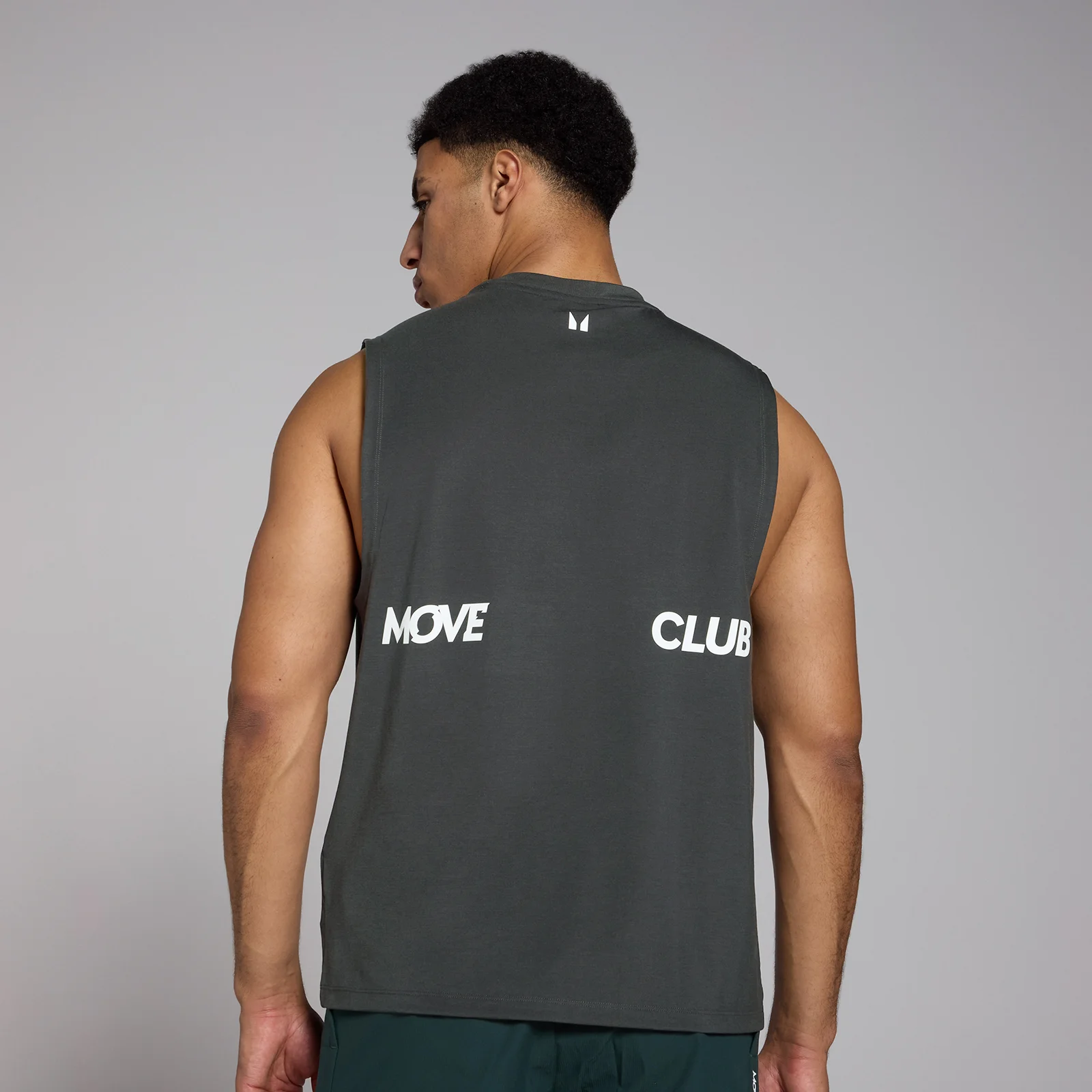 MP muška predimenzionirana majica bez rukava Tempo Graphic – Washed Black - XS Fotografija 1