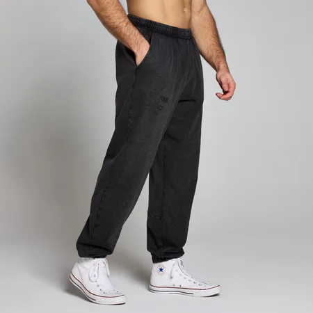 MP muške Origin isprane grafičke trenirke - Washed Black