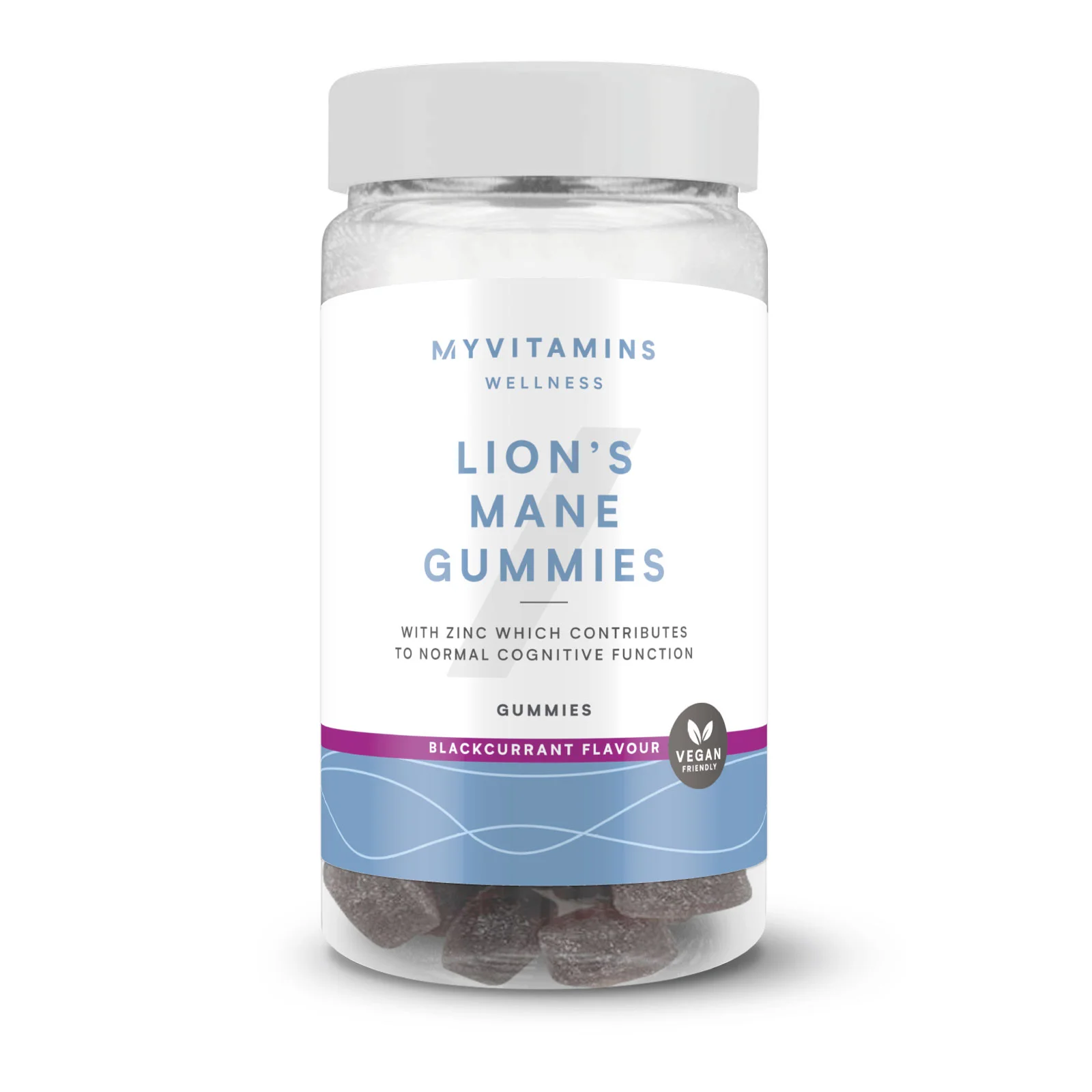 Gumeni bomboni s gljivama - 60gummies - Lion's Mane (Focus) - Blackcurrant Fotografija 1