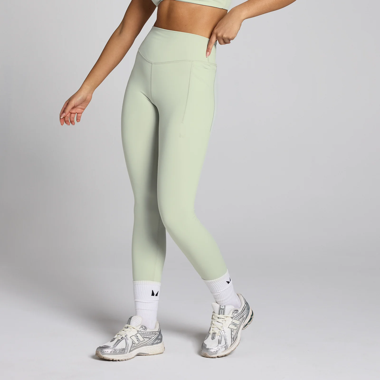 MP ženske Lifestyle tajice za trening – Mineral Green - S Fotografija 1