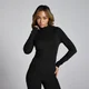 MP ženska Lifestyle majica s visokim vratom i prozirnim detaljima - crna