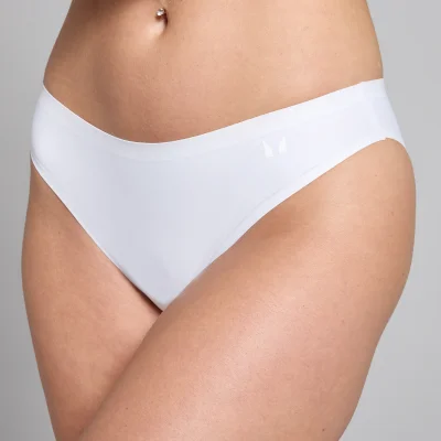 MP ženske bikini gaćice srednje visine bez VPL-a (paket od 3 komada) – bijela - M Fotografija 8