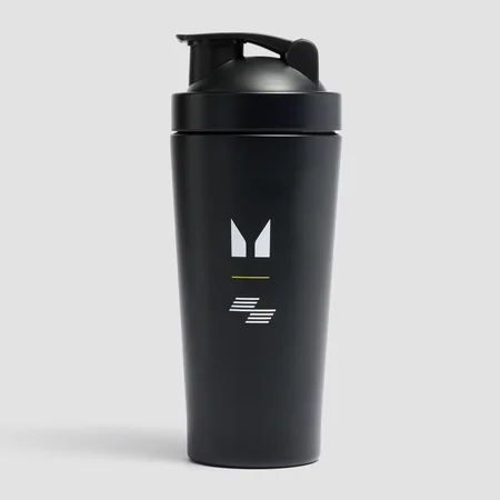 Myprotein Hyrox reciklirani metalni shaker – crni