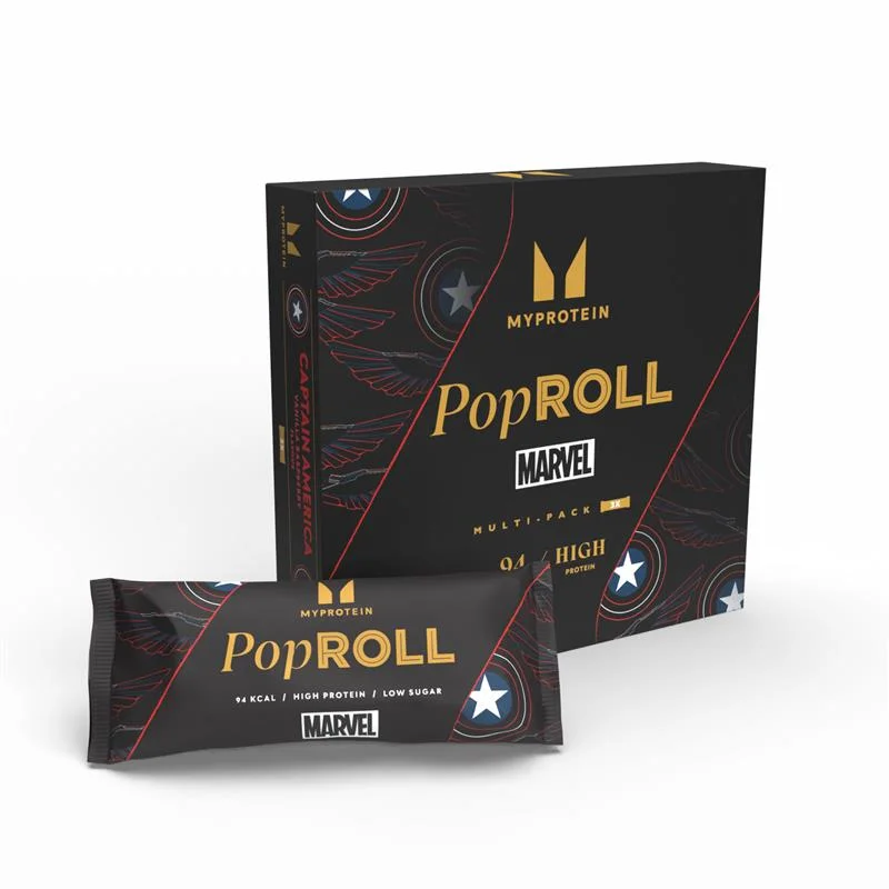 Pop Rolls - 3 x 27g - Captain America - Vanilla Raspberry Fotografija 1