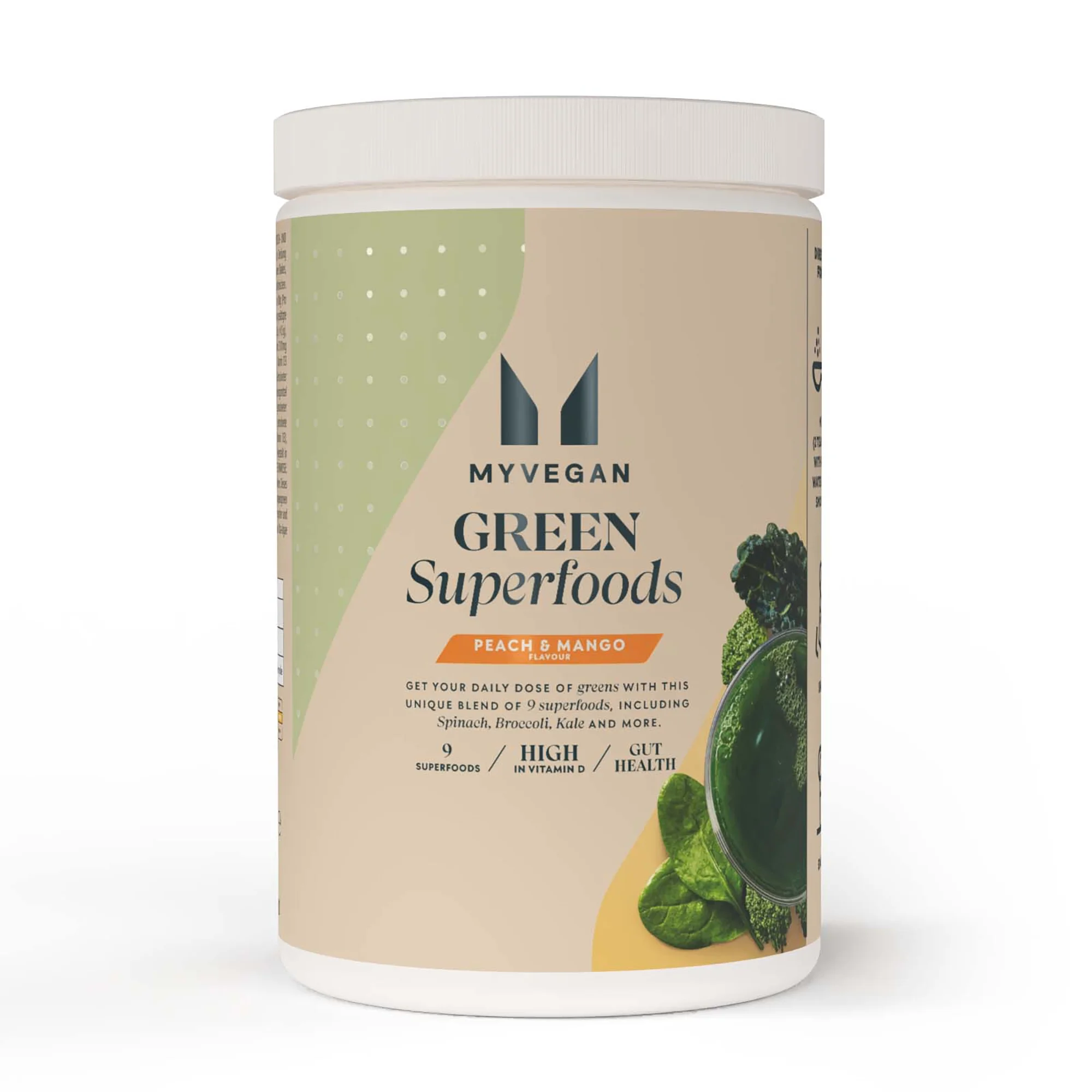 Zelena superhrana - 50servings - Peach & Mango Fotografija 1
