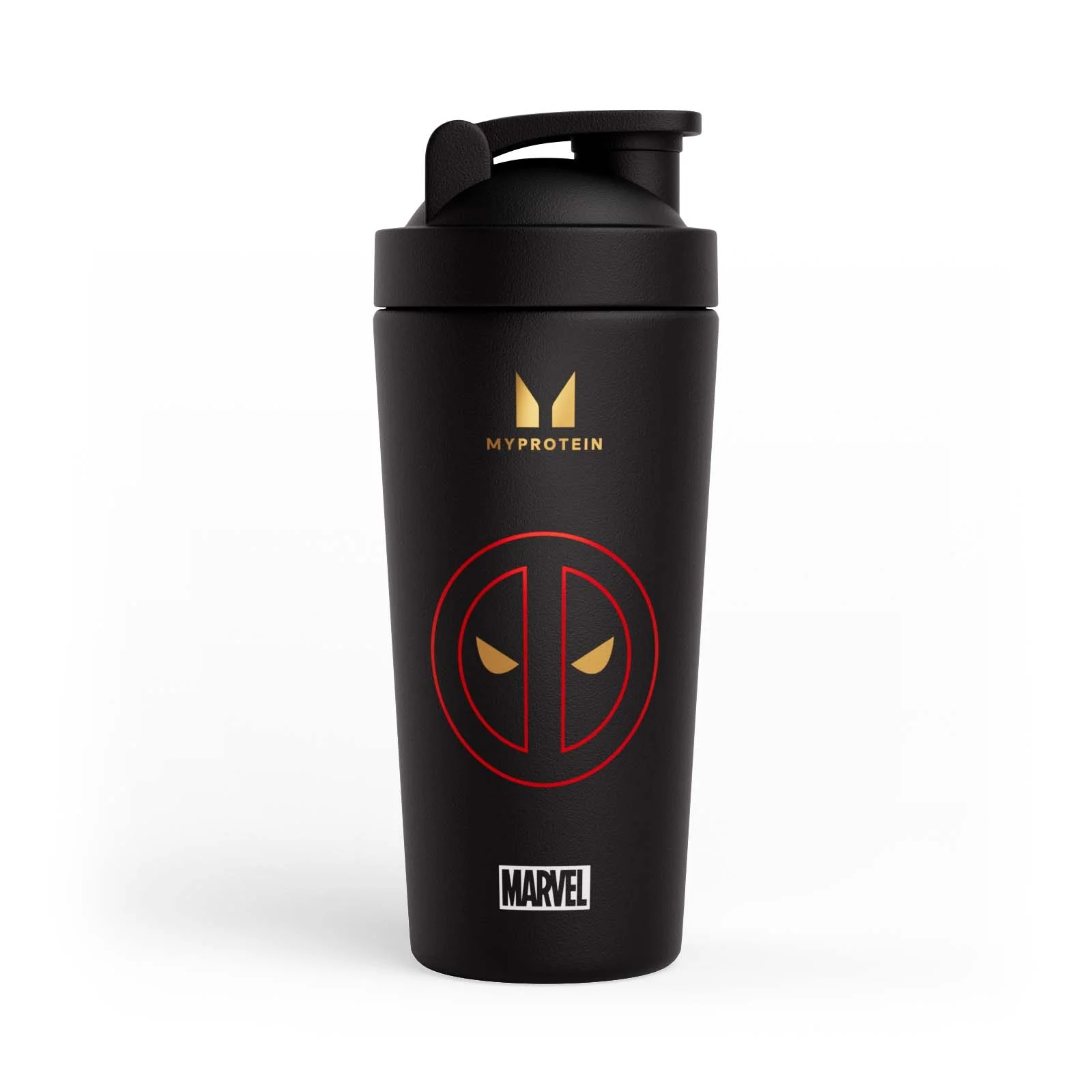 Myprotein Deadpool reciklirani metalni shaker – crni Fotografija 1
