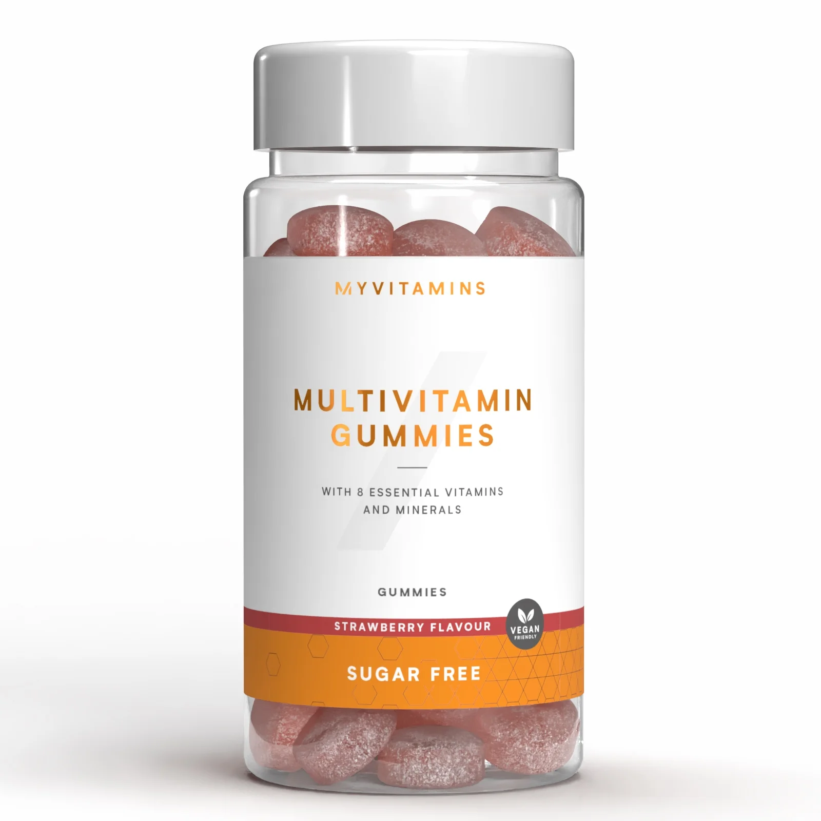 Multivitaminski gumeni bomboni bez šećera - 60gummies - Sugar Free Strawberry Fotografija 1