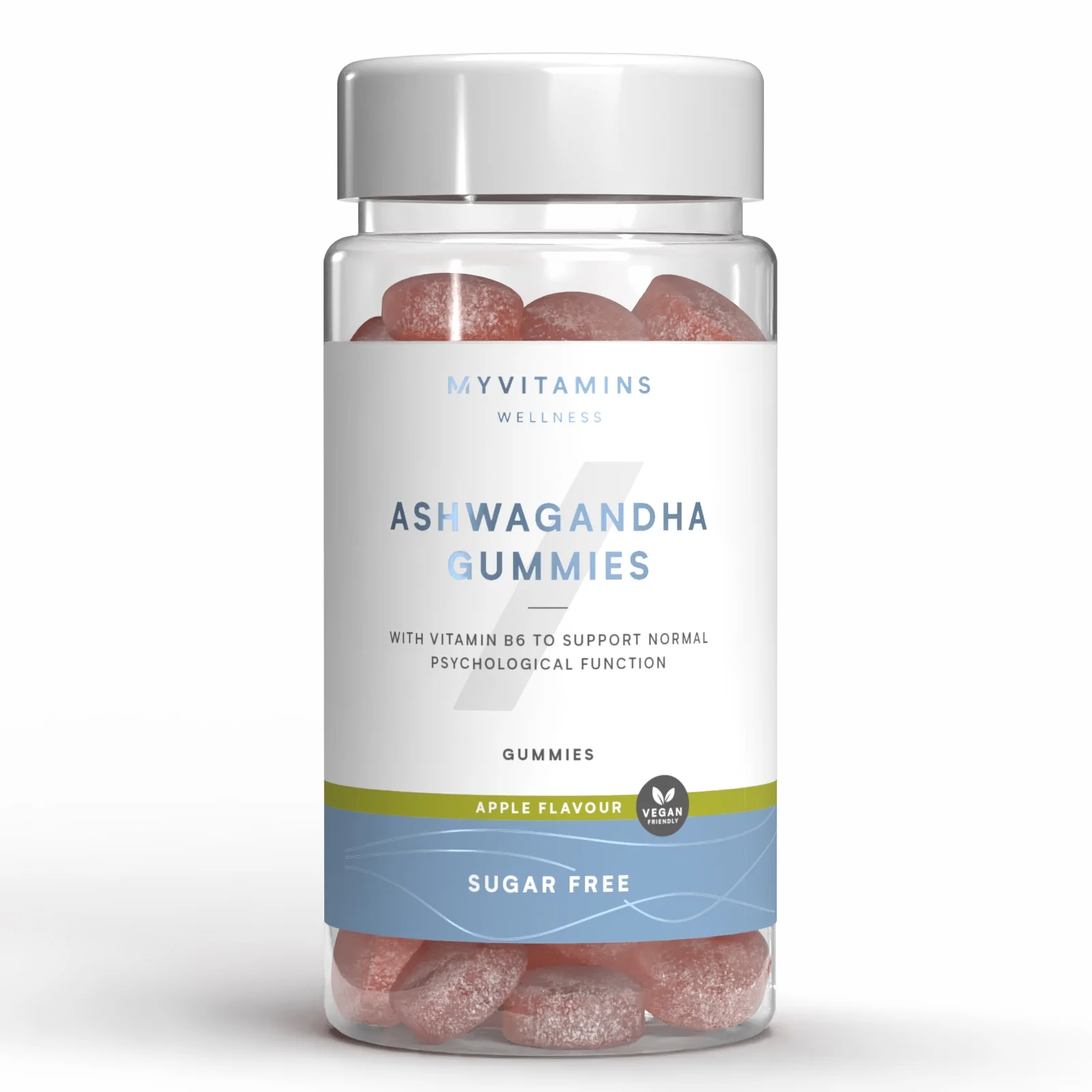 Gumeni bomboni od Ashwagandhe bez šećera - 60gummies - Sugar Free Apple Fotografija 1