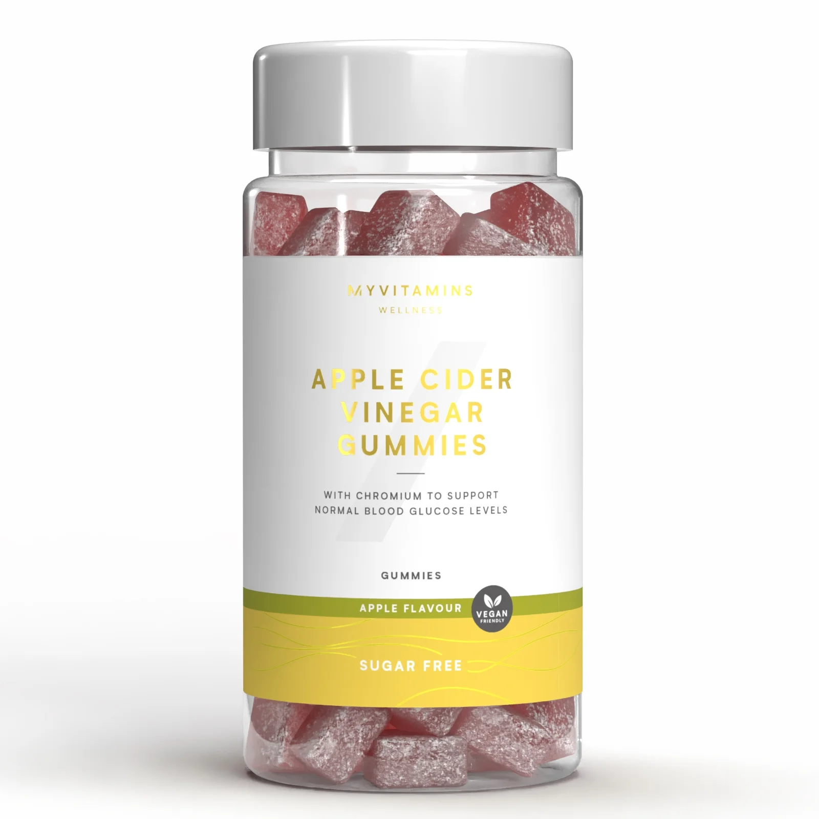 Gumeni bomboni s jabučnim octom bez šećera - 60gummies - Sugar Free Apple Fotografija 1