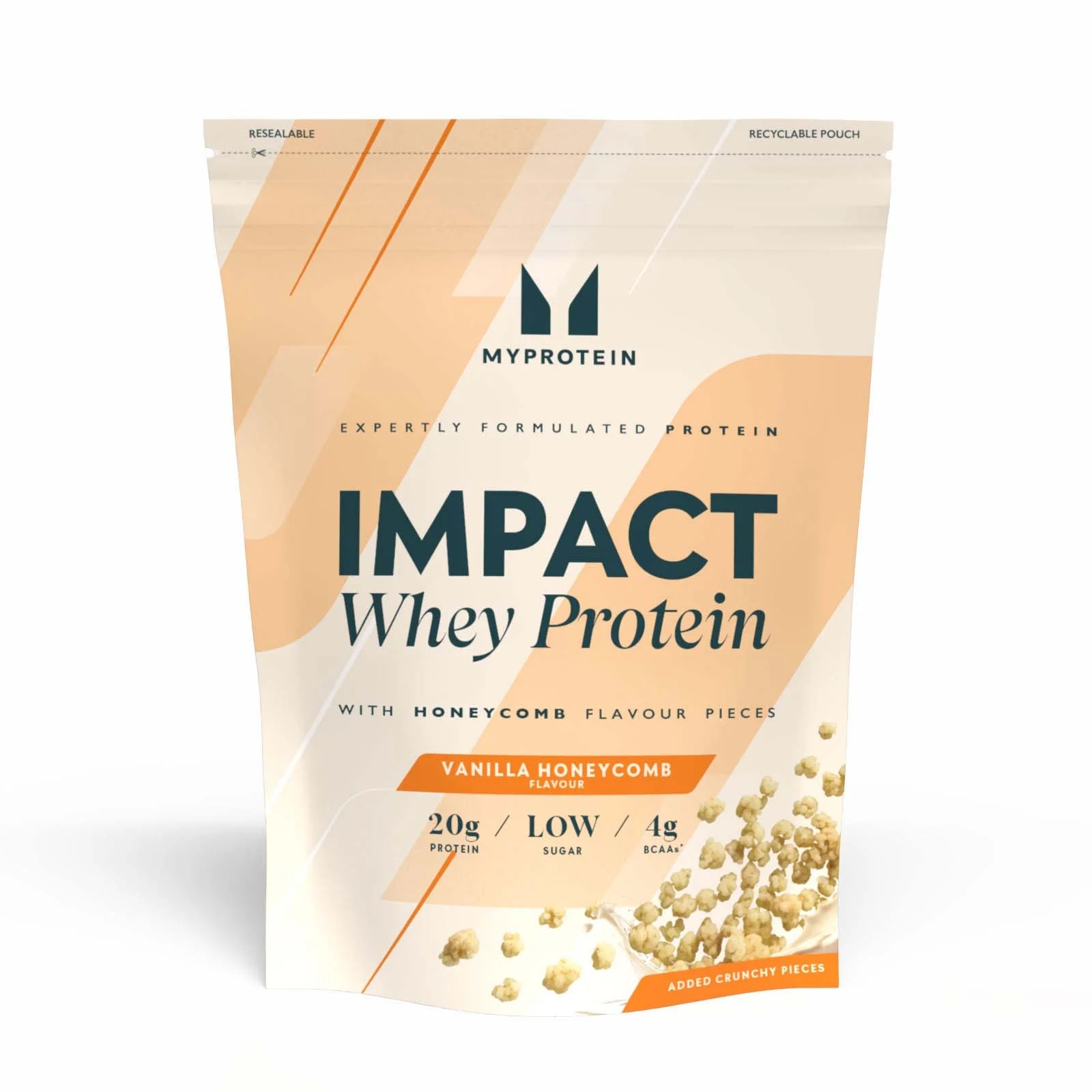 Impact Whey Protein - 960g - 32Porcija - Saće od vanilije s hrskavim komadićima biskvita Fotografija 1