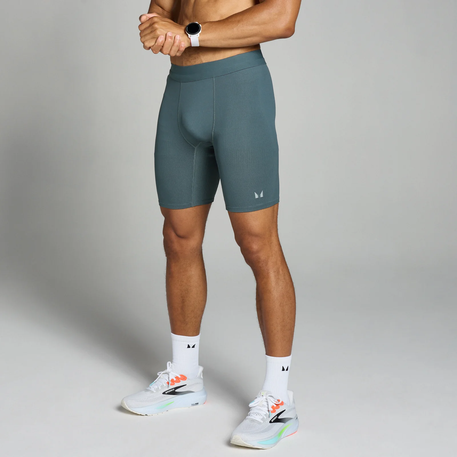 MP muške kratke rebraste podhlače Velocity Contrast – Dark Slate - XS Fotografija 1