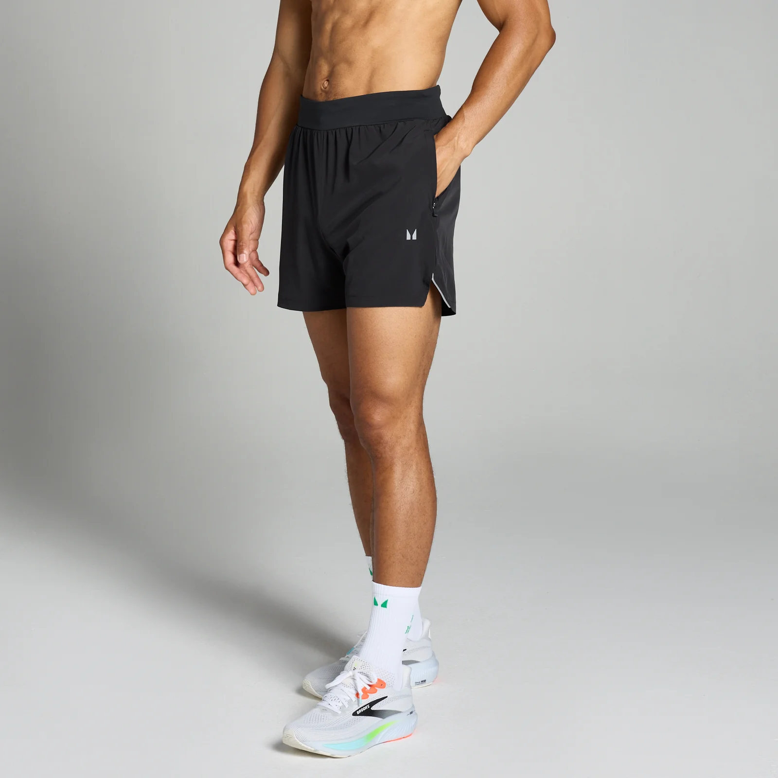 MP muške kratke hlače Velocity od 13 cm – crne - XS Fotografija 1