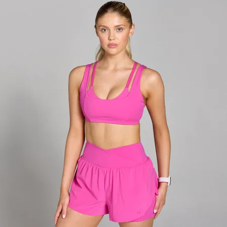 MP ženski dvoslojni sportski grudnjak Tempo – Violet Pink