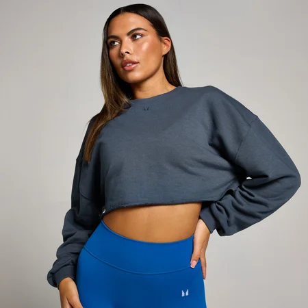 MP ženska Tempo slouchy skraćena majica dugih rukavova – Midnight