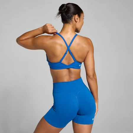 MP ženski sportski grudnjak Tempo Twist Back (zavrnuti stražnji dio) – postojano plava