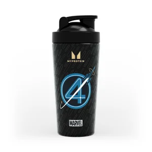 Myprotein metalni shaker Fantastic Four – crni - Option Black