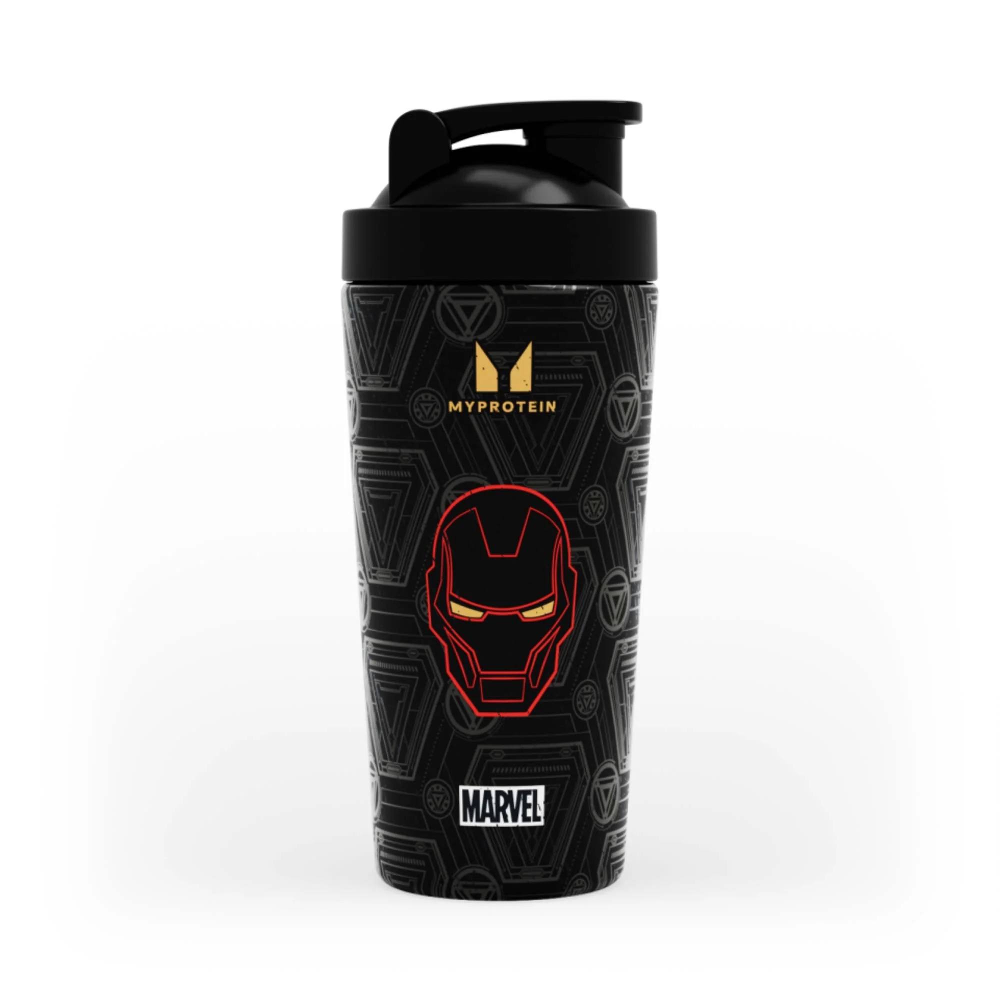 Myprotein Iron Man reciklirani metalni shaker – crni Fotografija 1