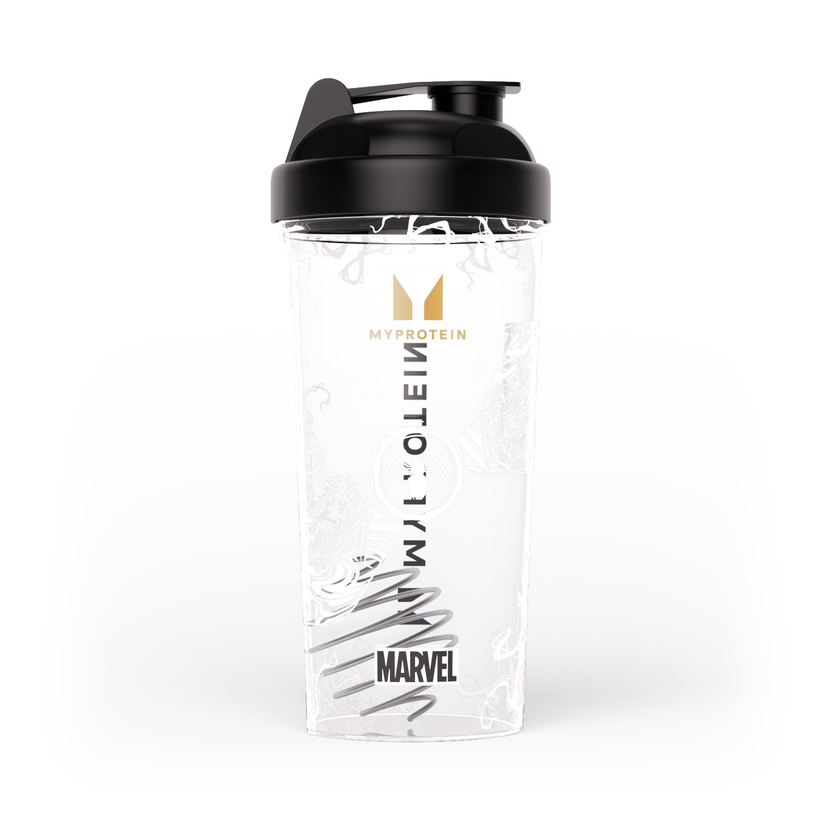 MARVEL Venom plastični shaker – prozirni/crni Fotografija 1