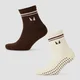 MP Pilates čarape (2 komada) – Soft Cream/Chocolate