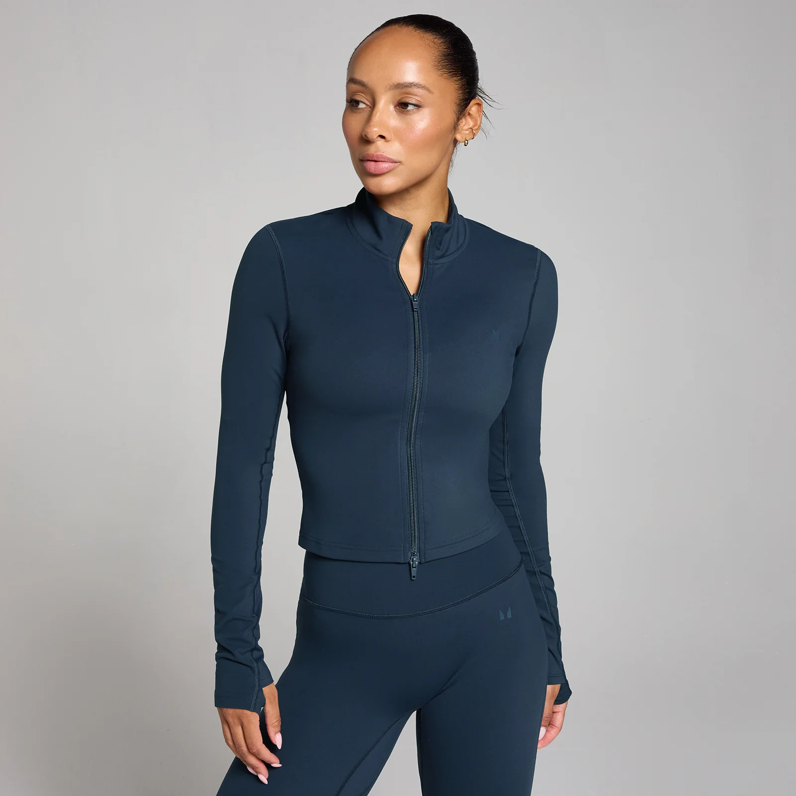 MP ženska skraćena (odrezana) jakna bez rukava Tempo – tamni safir  - XS Fotografija 1