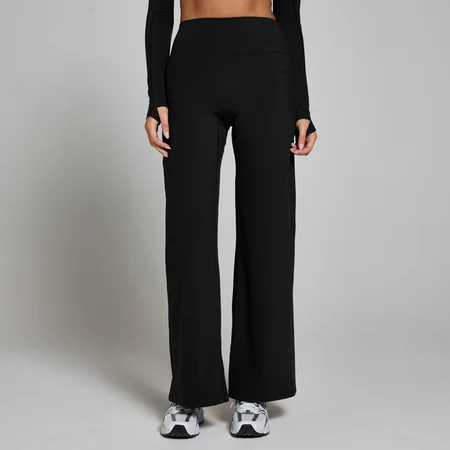 MP ženske tajice Tempo širokih nogavica – crne