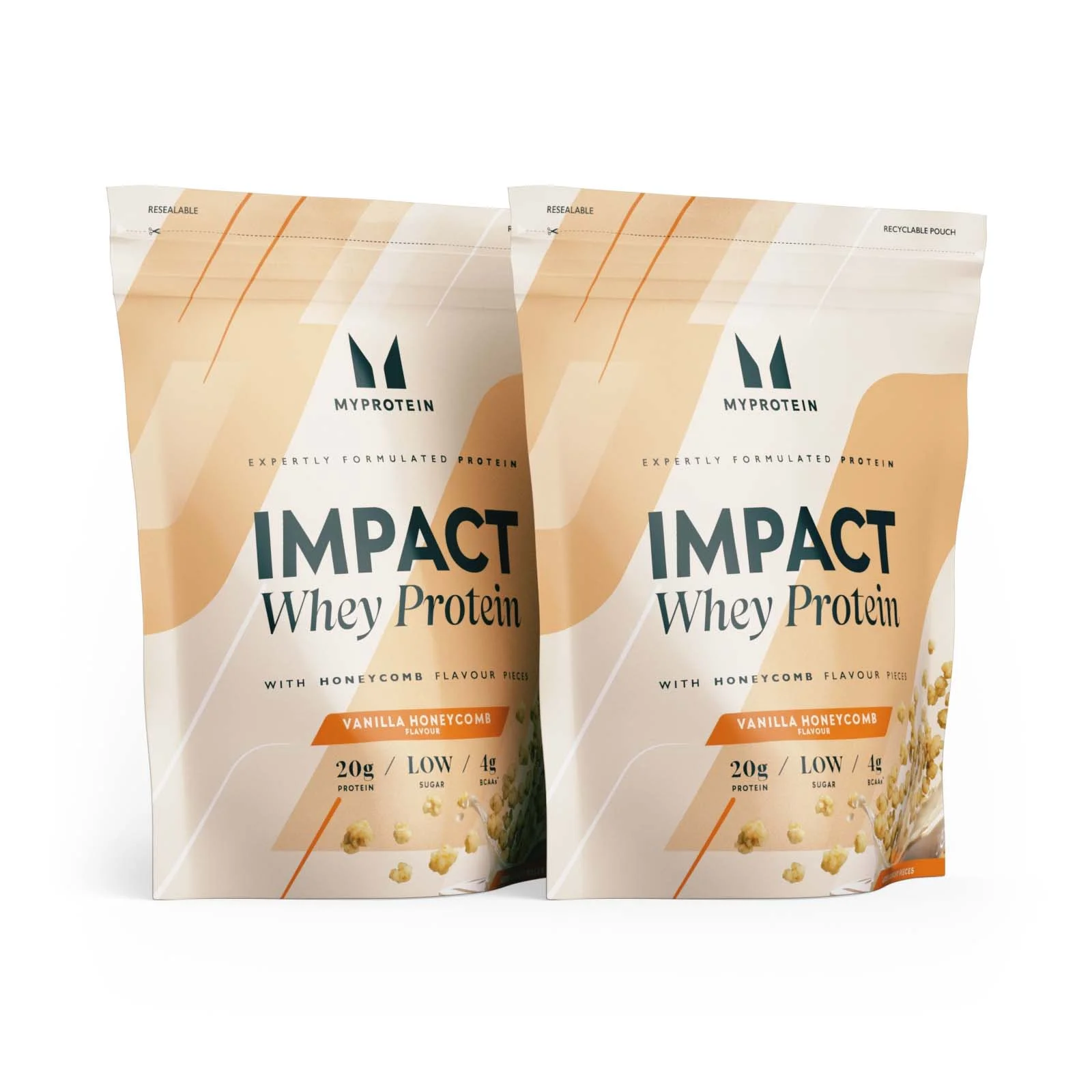Impact Whey Protein - 1.92kg - 64Porcija - Vanilija i med s hrskavim komadićima keksa Fotografija 1