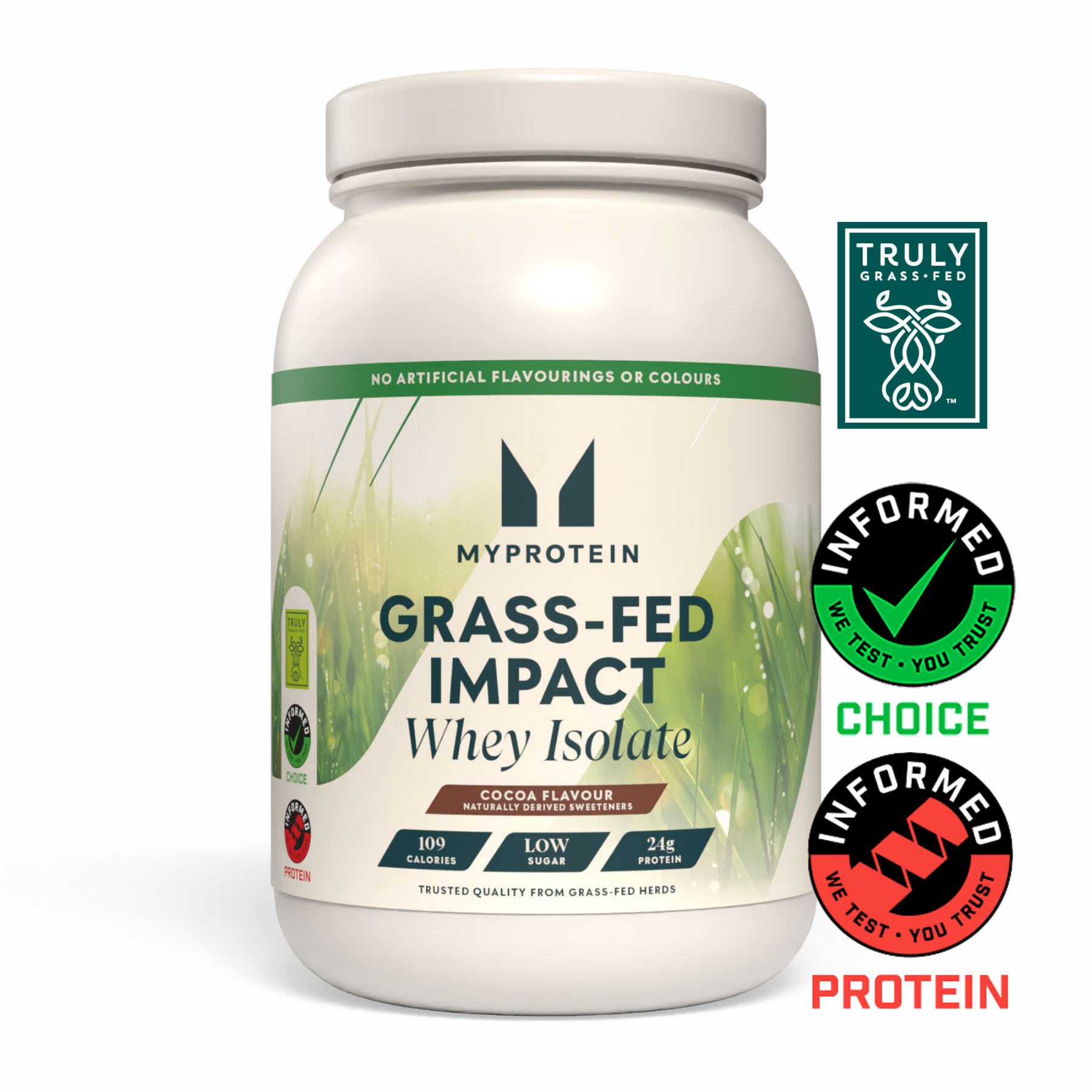 Impact Whey izolat od sirutke krava hranjenih travom - 1kg - Cocoa (naturally derived sweeteners) Fotografija 1