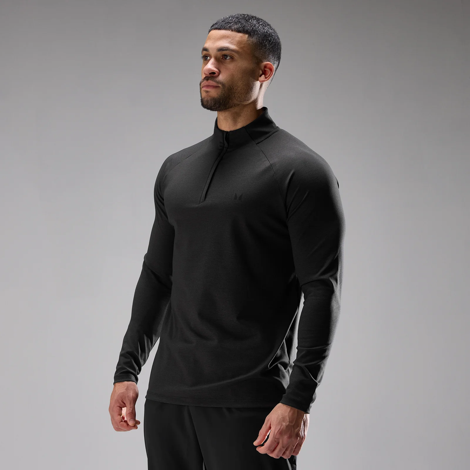 MP muški trening ultra jersey 1/4 zip - Black - S Fotografija 1