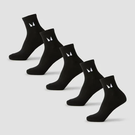 MP unisex gležnjače (5 para) - crna