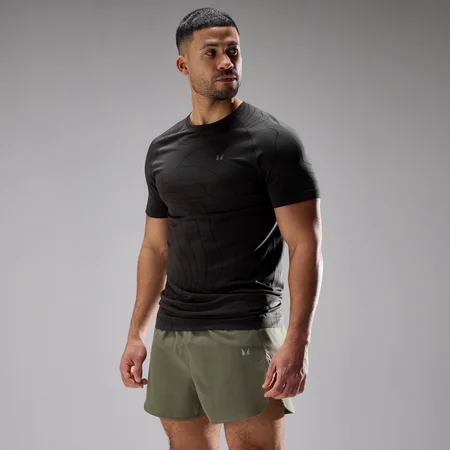 Muška majica MP Velocity Ultra Seamless - oprana crna