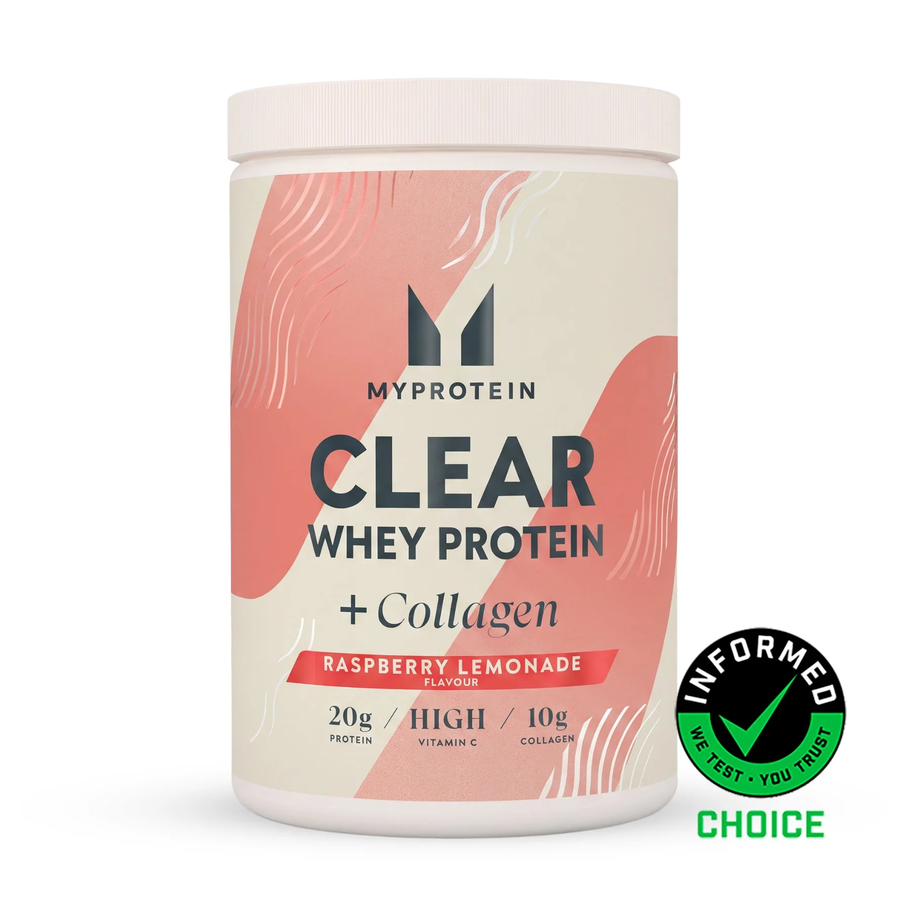 Clear Protein | Whey & Collagen - 500g - 20Porcija - Limunada od maline Fotografija 1