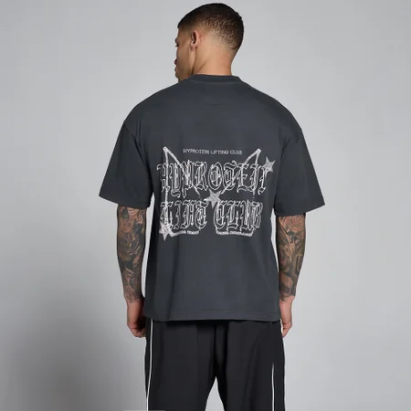 MP muška majica Lift Graphic Washed Oversized Cotton - tamno siva