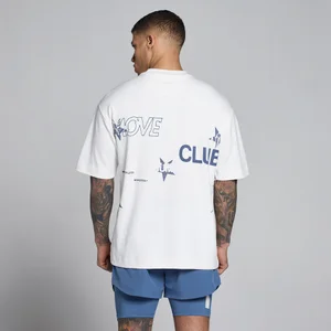 MP muška majica Hybrid Graphic Oversized Cotton - bijela/tamno plava - Size S