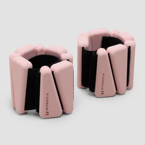 Myprotein silikonski utezi za gležanj/zglob u torbi (1lbs) - blush - Colour Blush