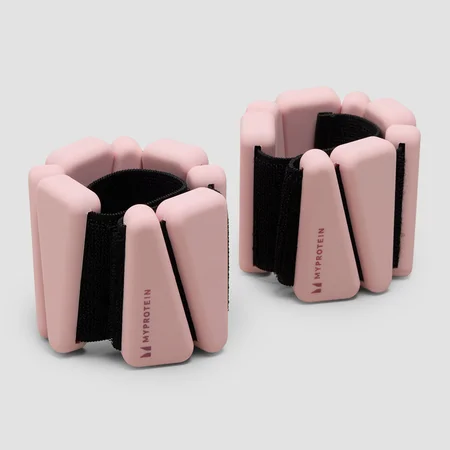 Myprotein silikonski utezi za gležanj/zglob u torbi (1lbs) - blush