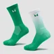 MP čarape za trčanje (2 para) - Ombre Zesty Green / Light Lime Stripe