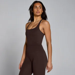 Ženska Tempo majica bez rukava s naramenicama i racer leđima MP - Kakao - Size L
