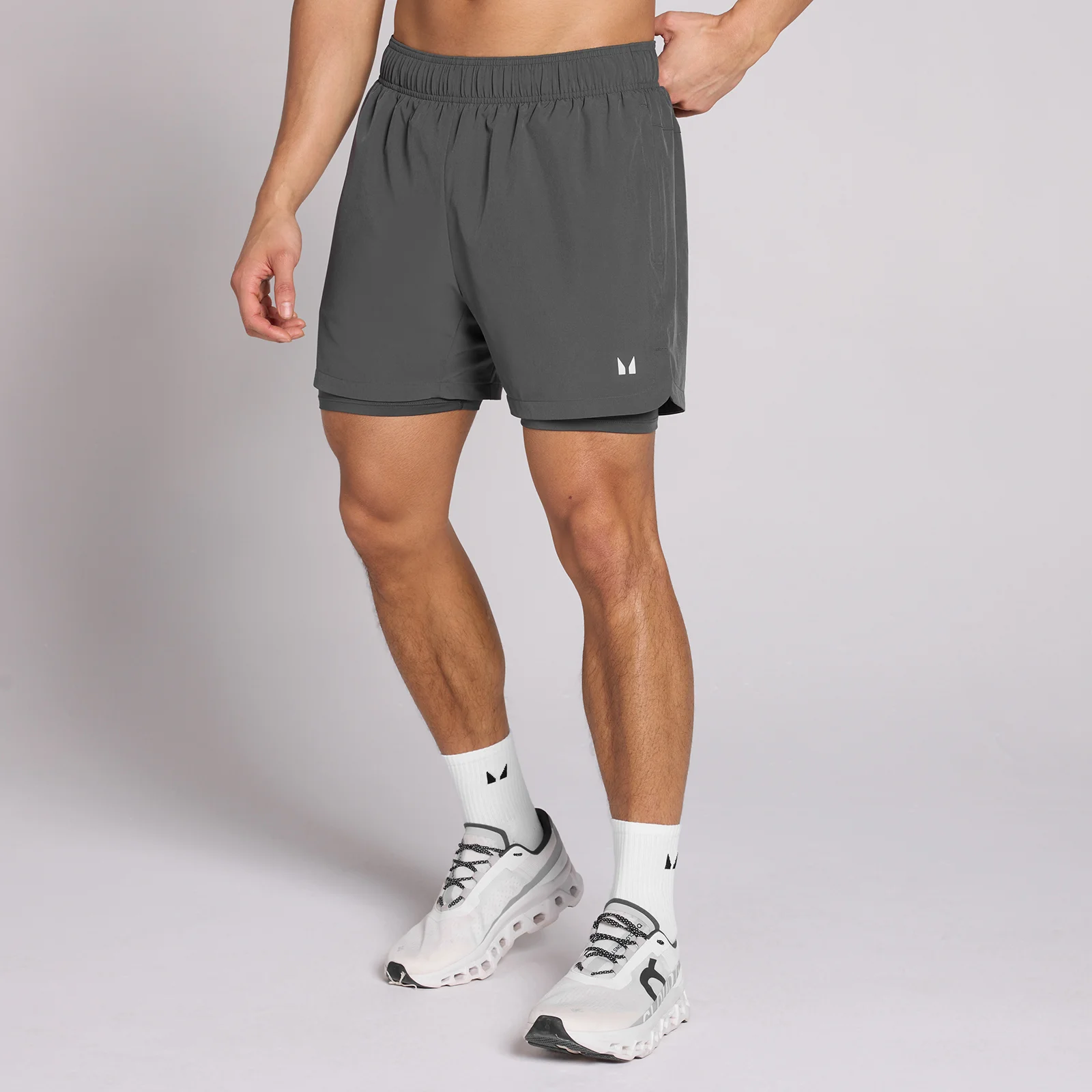 MP Men's 5" 2-in-1 Training Shorts - Dark Grey - M Fotografija 1