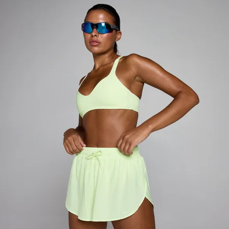 MP ženski Tempo sportski grudnjak s upletenim leđima - Washed Lime