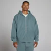 Oversized majica s kapuljačom i dvosmjernim patentom - Future Blue