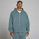 Oversized majica s kapuljačom i dvosmjernim patentom - Future Blue