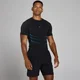 Lift bešavna majica athletic kroja - Izblijedjela crna/Power plava