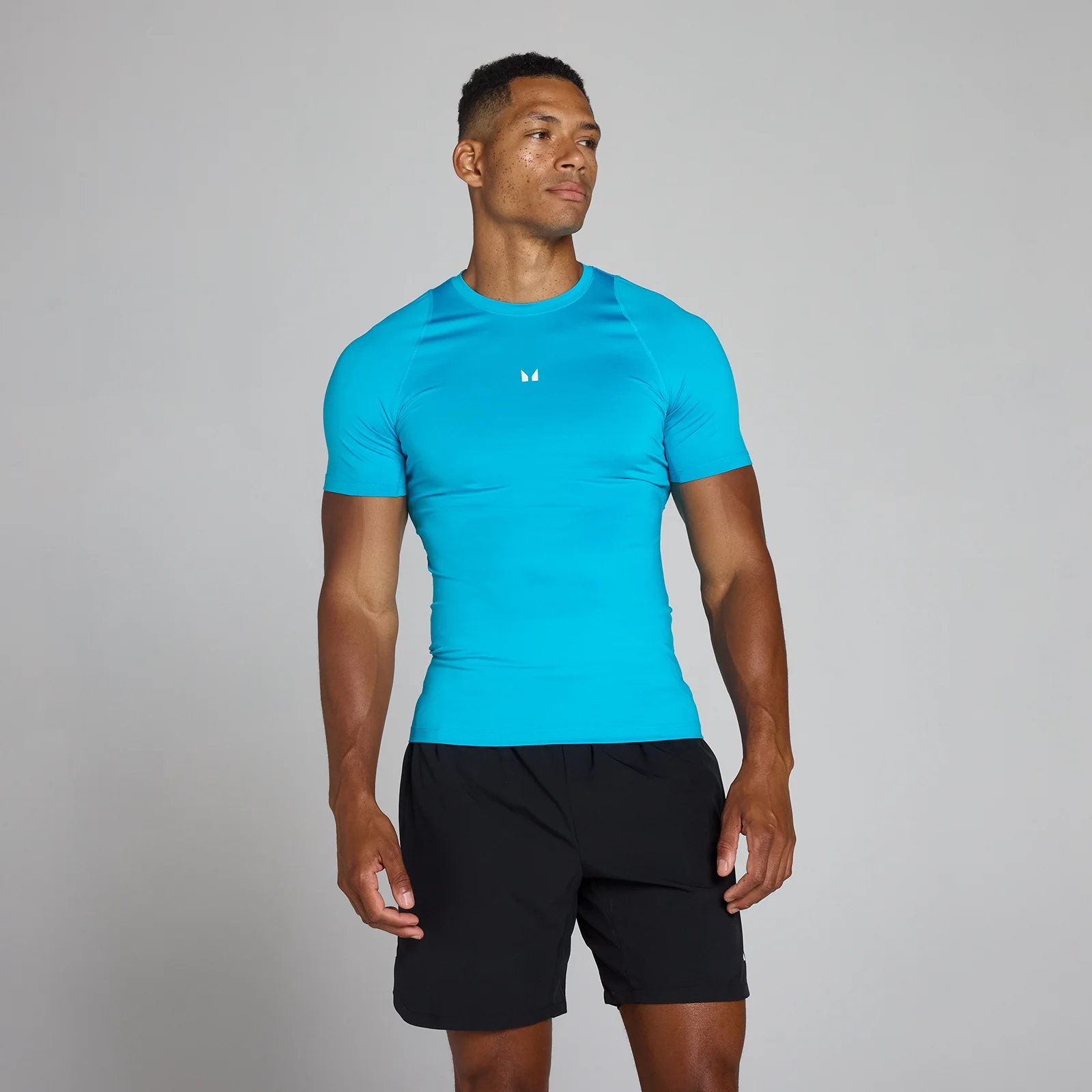 MP muška majica s kratkim rukavima baselayer - Power Blue - M Fotografija 1