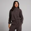 MP ženski fleece s visokim ovratnikom i 1/4 patentom - kakao