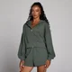 MP ženska lifestyle majica s kapuljačom i patentom - Cloudy Green