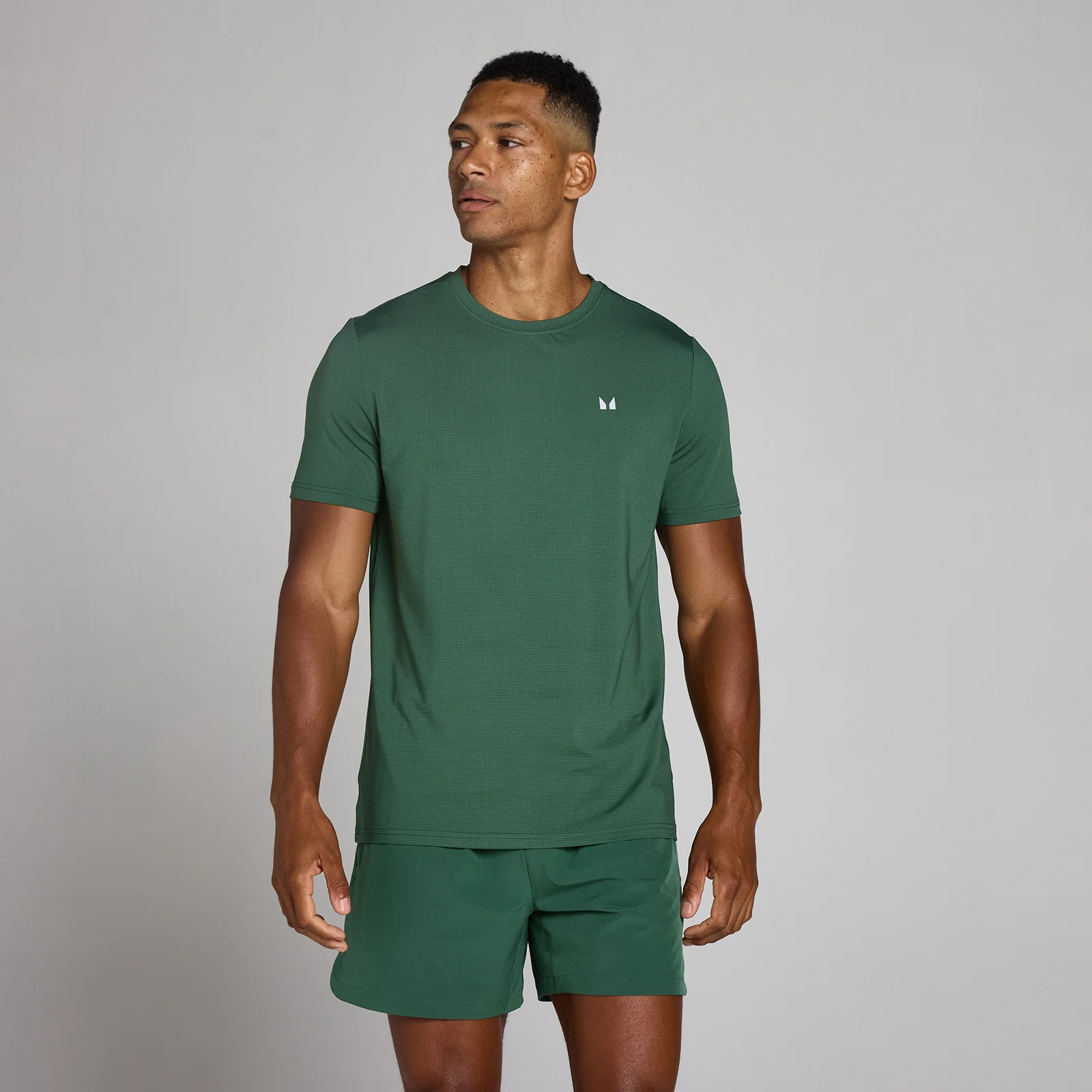 MP Men's Training Grid T-Shirt - Racing Green - M Fotografija 1